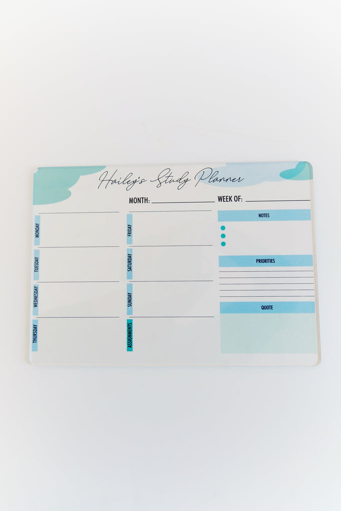 Acrylic Study Planner