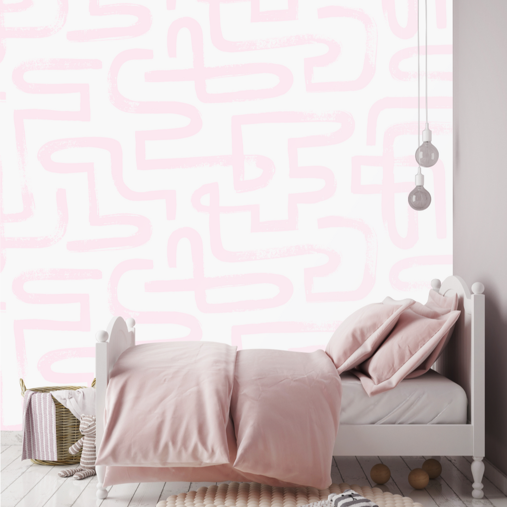 Pink Paint Brush Wallpaper