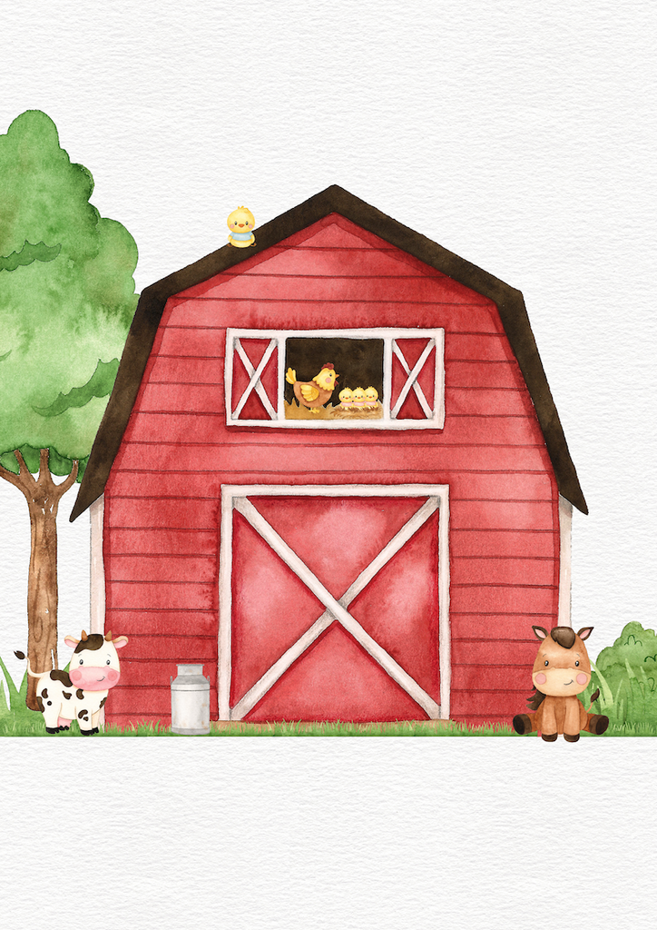 Red Barn - Wall Art Print