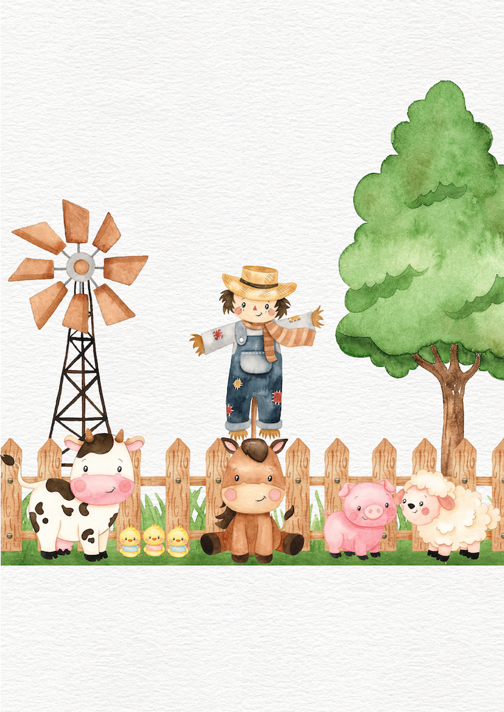 Farm Animals- Wall Art Print