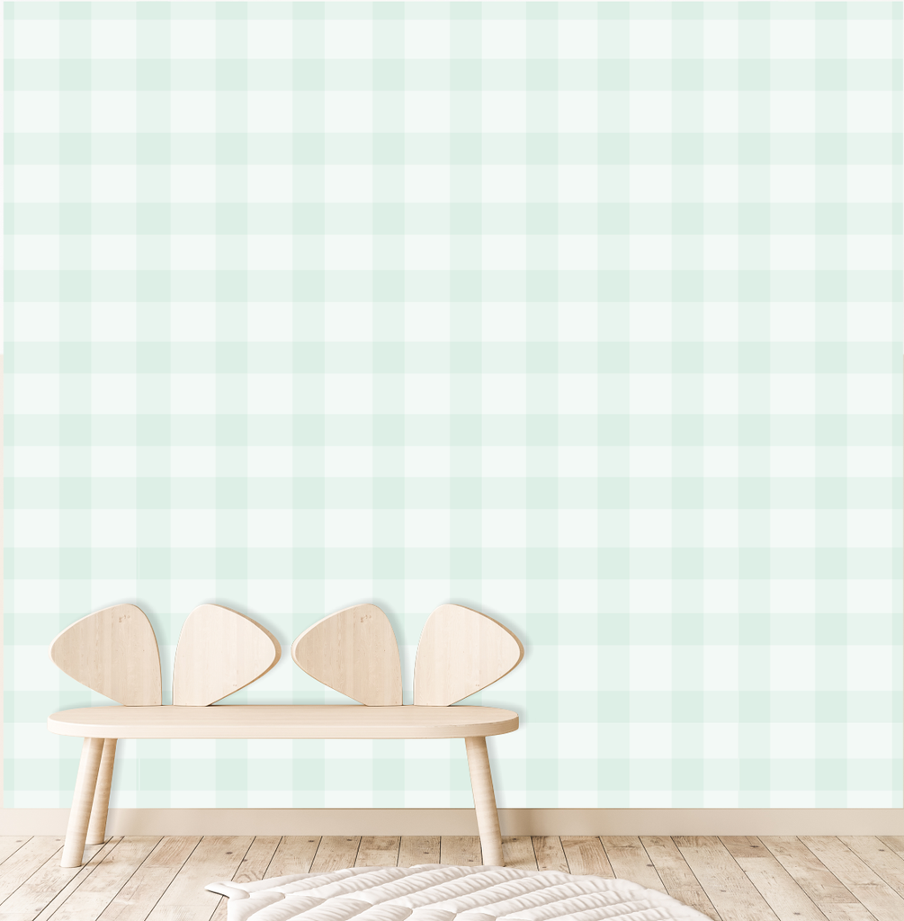 Sage Gingham Wallpaper