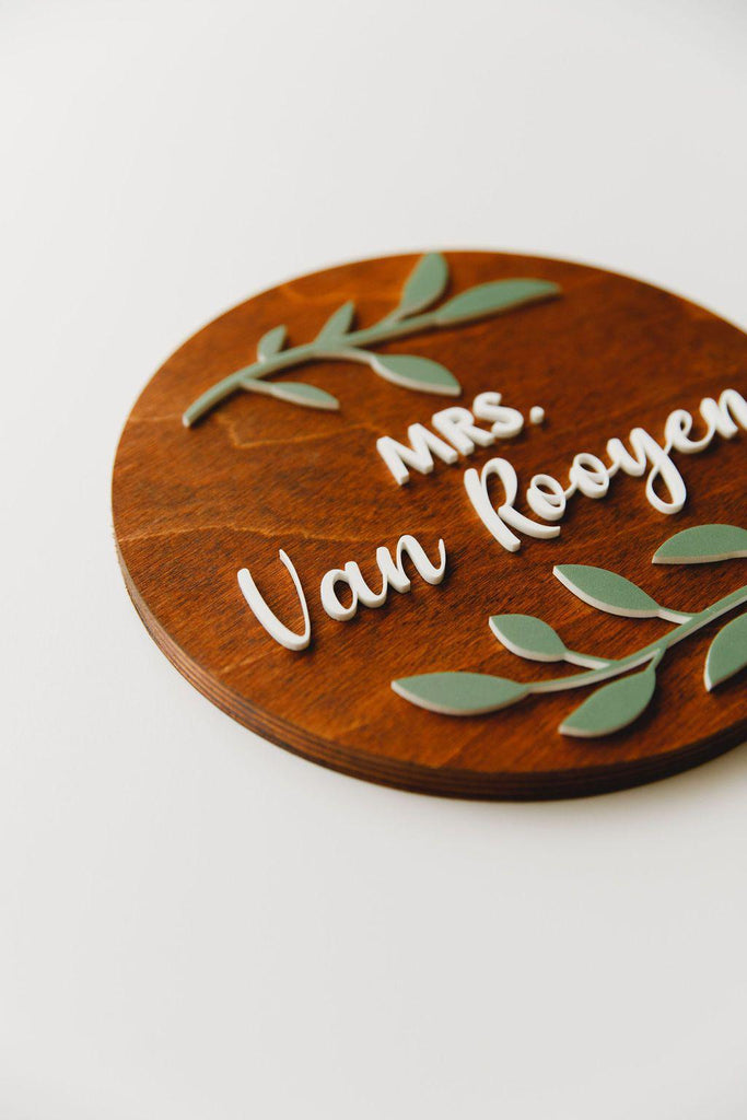 Greenery Door Plaque-Ma Petite