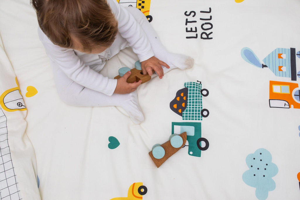 Let's Roll Cot Duvet Set-Ma Petite